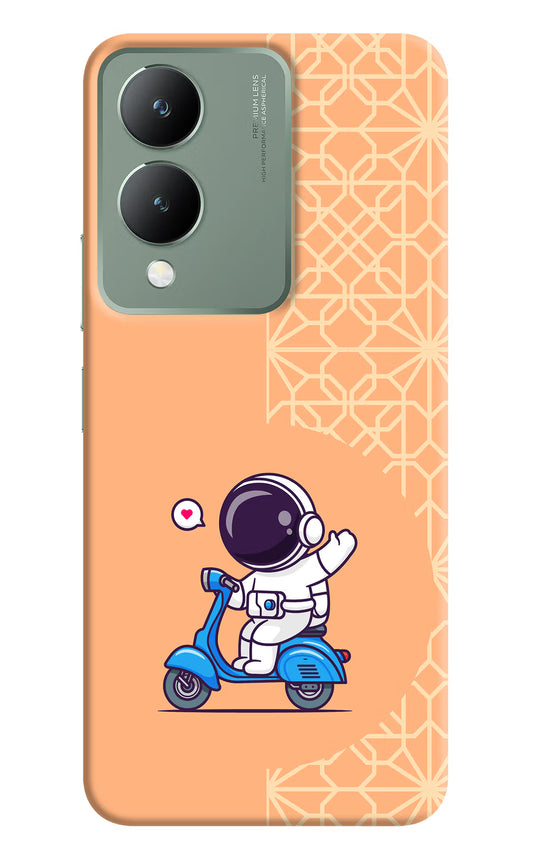 Cute Astronaut Riding Vivo Y17s Back Cover
