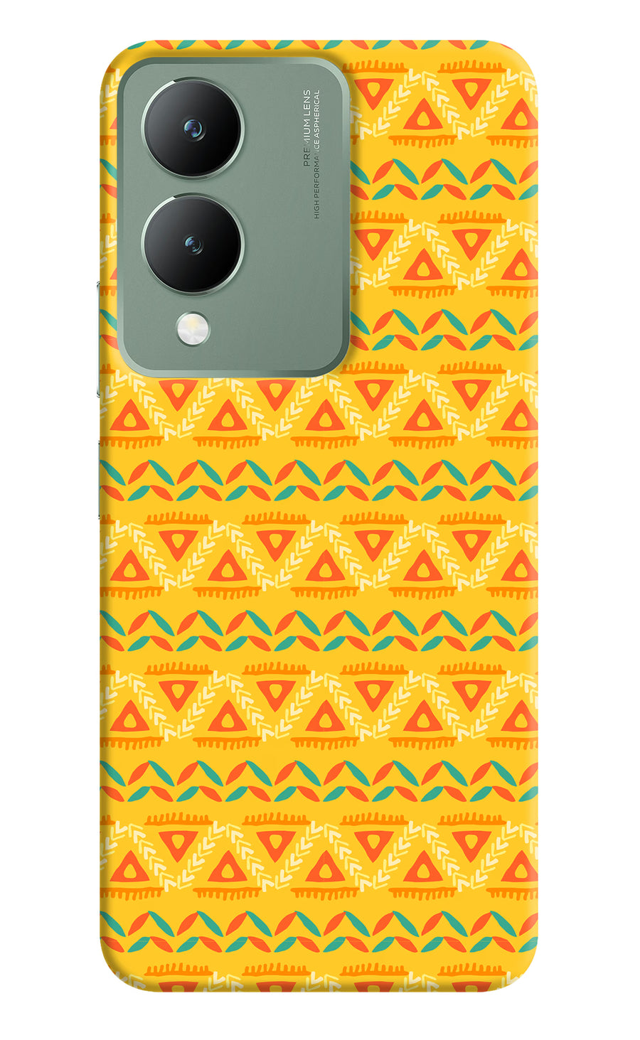 Tribal Pattern Vivo Y17s Back Cover, Hard case