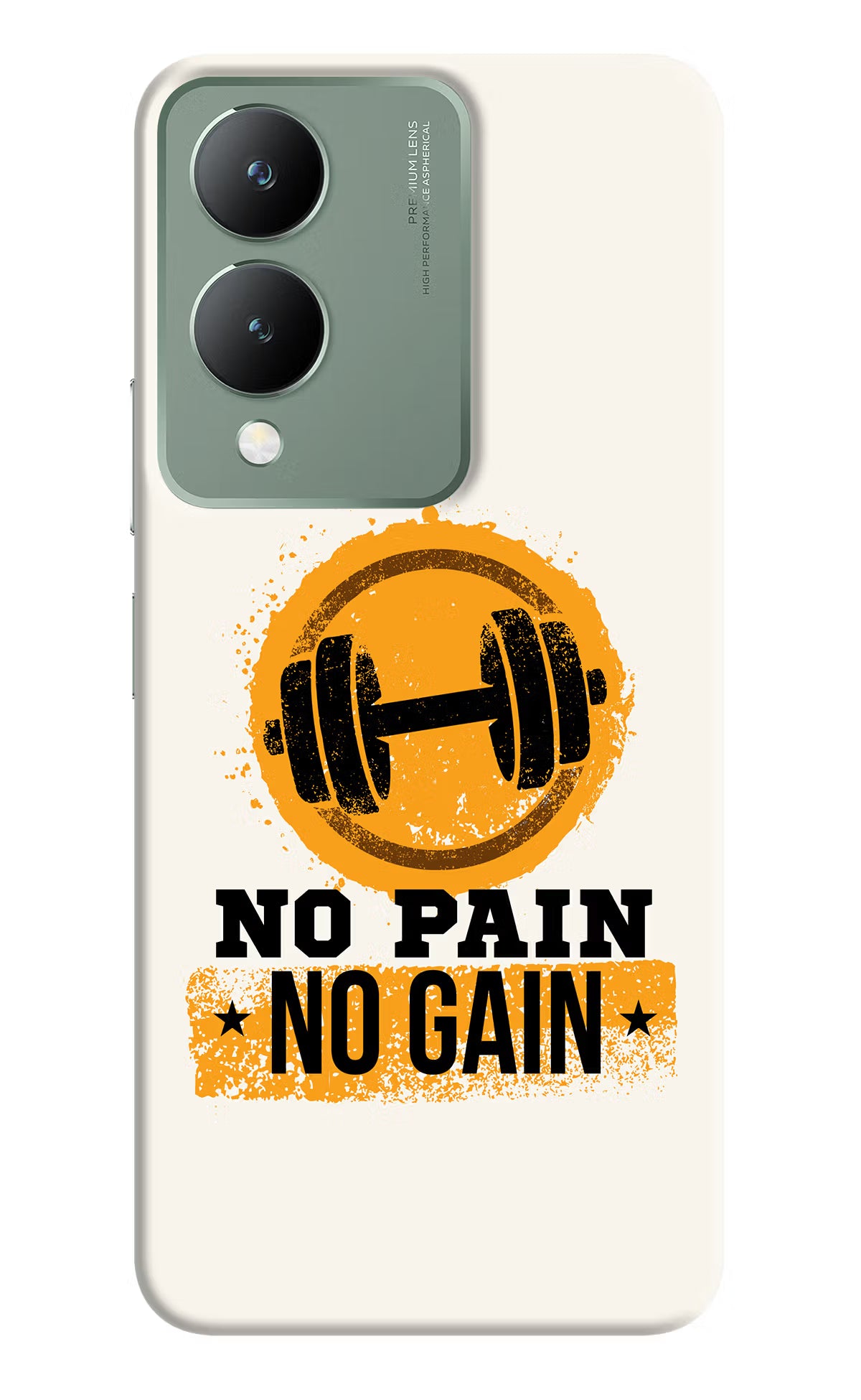 No Pain No Gain Vivo Y17s Back Cover