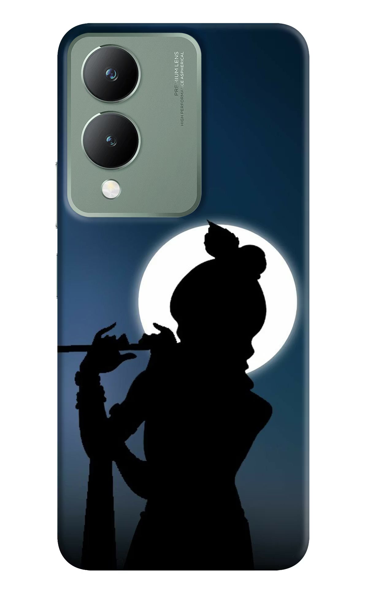 Shri Krishna Silhouette Vivo Y17s Back Cover