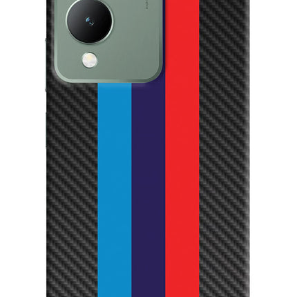 BMW Stripes Pattern Vivo Y17s Back Cover