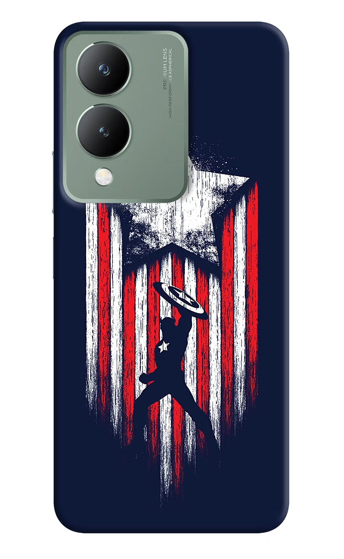 Captain America Marvel Art Vivo Y17s Back Cover