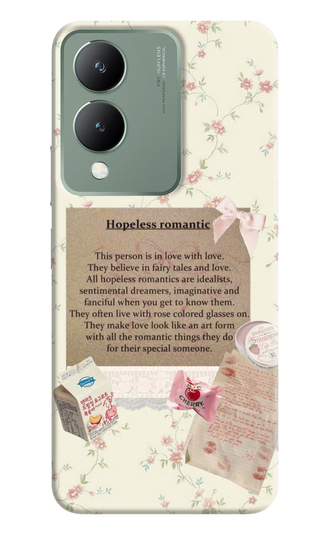 Hopeless Romantic Vivo Y17s Back Cover