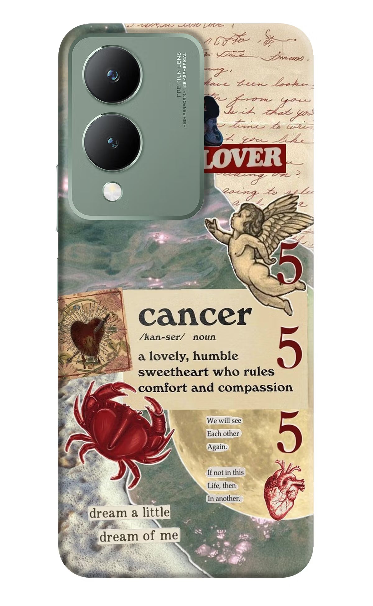 Cancer Zodiac Vivo Y17s Hard Case Back Cover by Casekaro