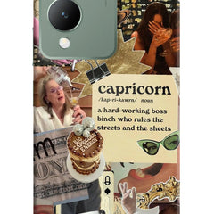 Capricorn Zodiac Vivo Y17s Hard Case Back Cover by Casekaro