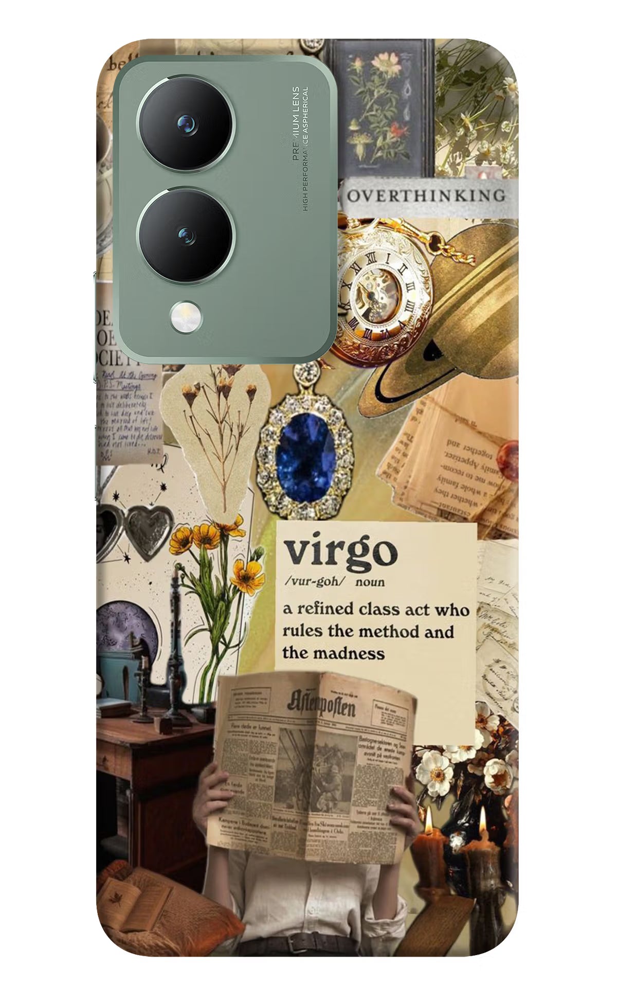 Virgo Zodiac Vivo Y17s Hard Case Back Cover by Casekaro