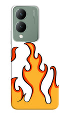 Fired Up – White Vivo Y17s Hard Case Back Cover by Casekaro