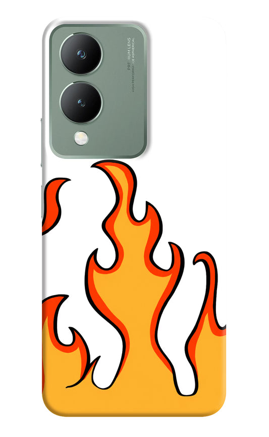 Fired Up – White Vivo Y17s Hard Case Back Cover by Casekaro