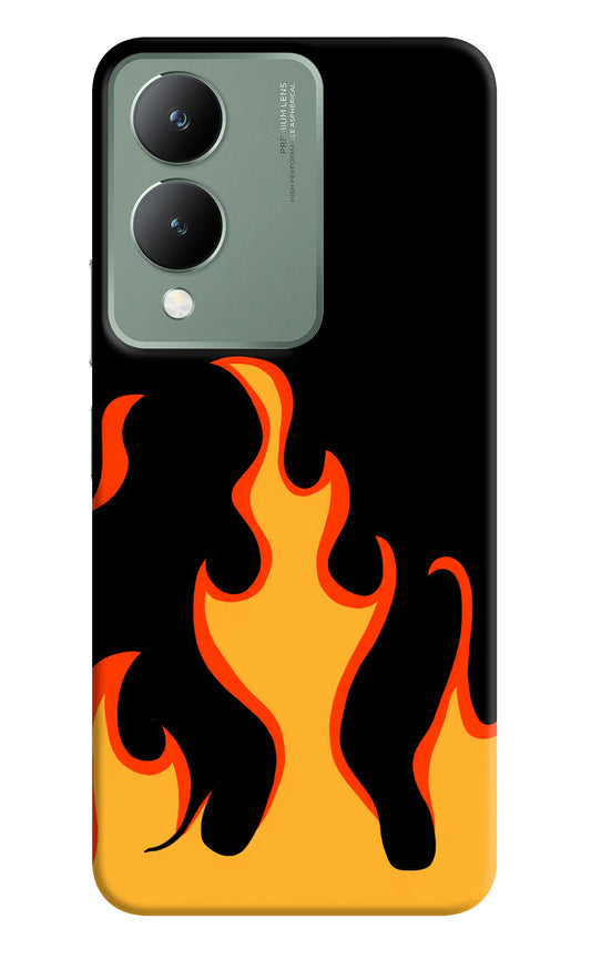 Fired Up – Black Vivo Y17s Hard Case Back Cover by Casekaro