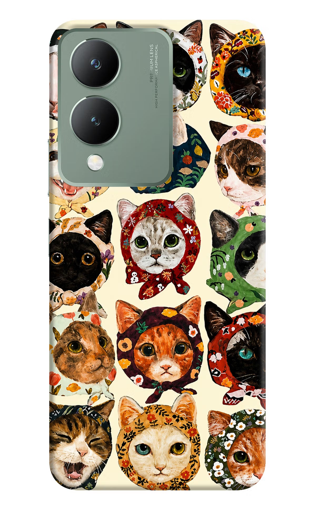 Cool Cat Vivo Y17s Back Cover