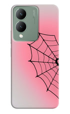 Pink Web Vivo Y17s Hard Case Back Cover by Casekaro