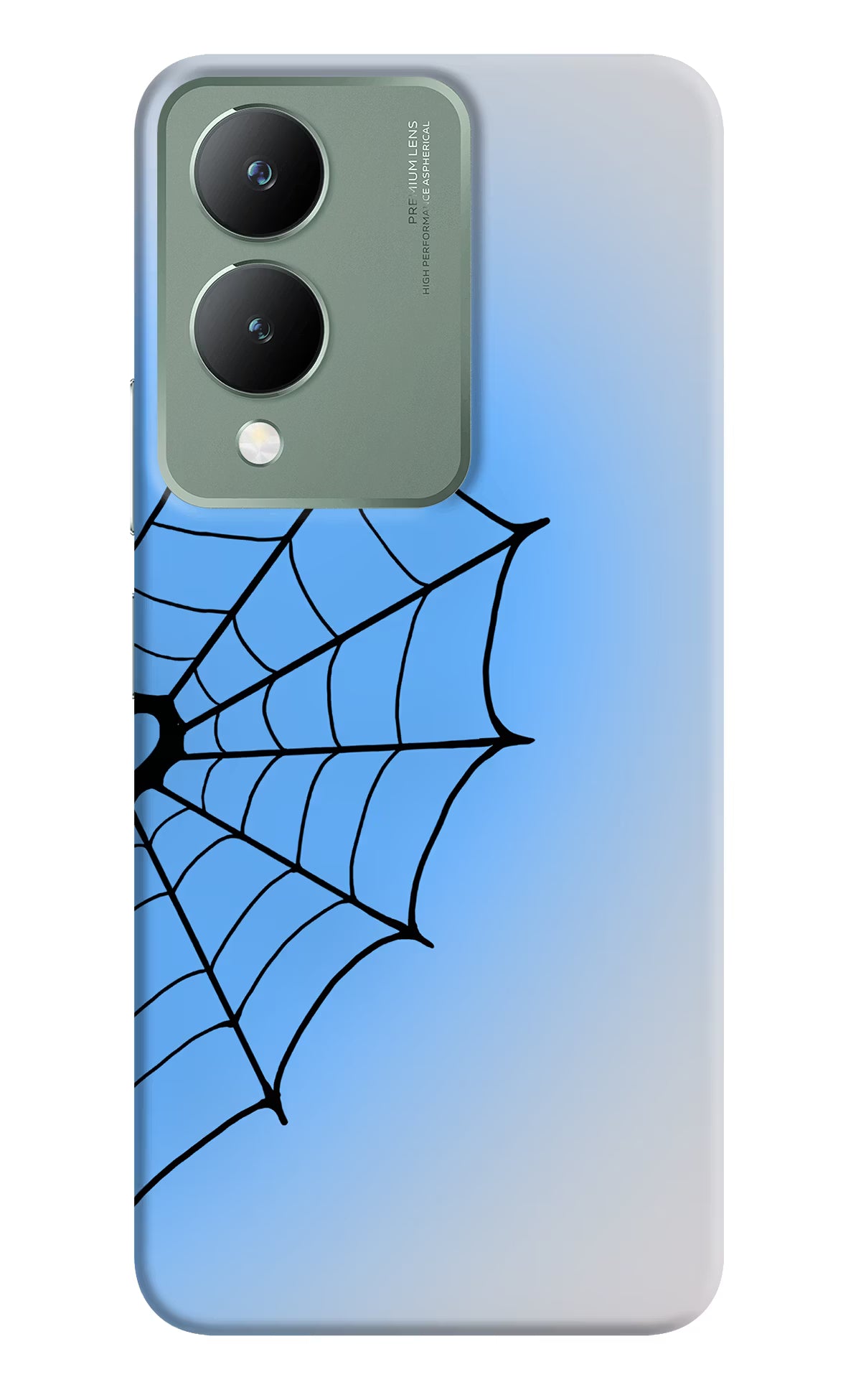Blue Web Vivo Y17s Back Cover