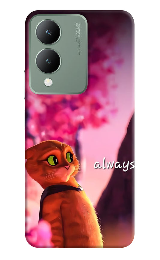 Always Cat Vivo Y17s Hard Case Back Cover by Casekaro