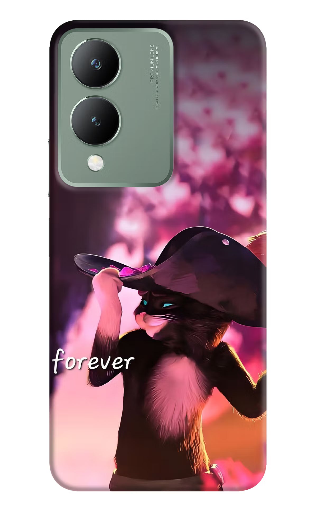 Forever Cat Vivo Y17s Back Cover