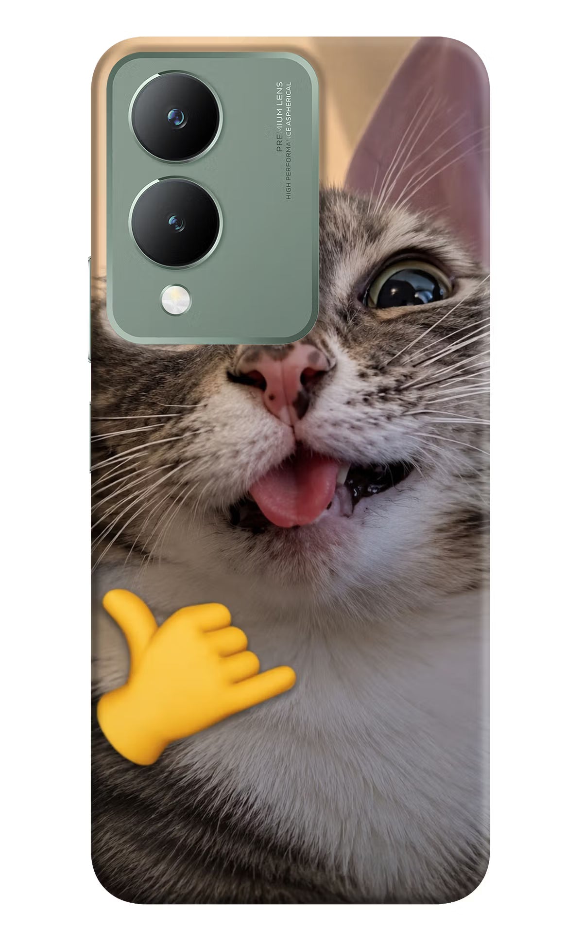 Silly Cat Call Vivo Y17s Back Cover
