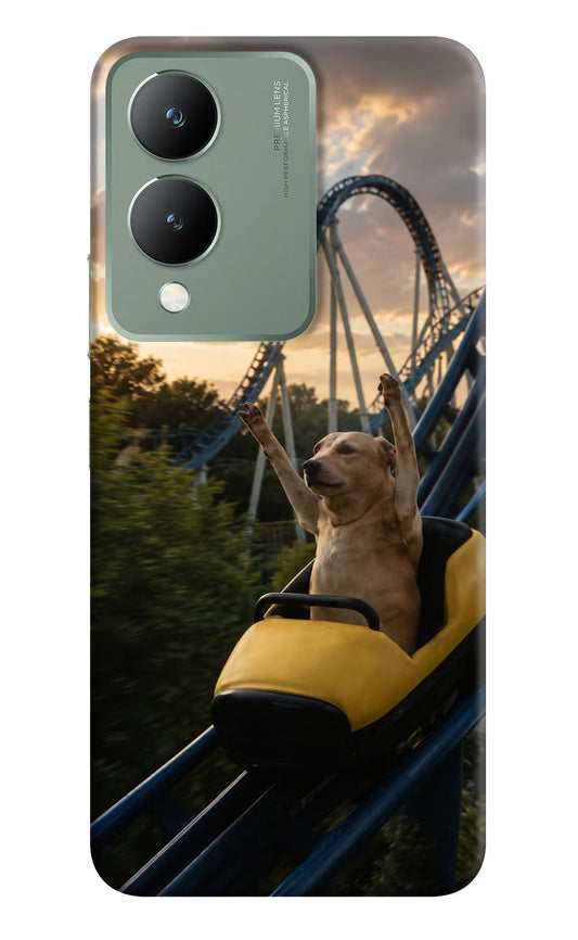 Rollercoaster Dog Vivo Y17s Hard Case Back Cover by Casekaro