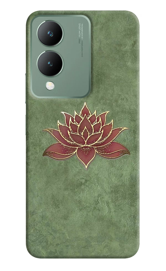 Lotus Grace Vivo Y17s Hard Case Back Cover by Casekaro