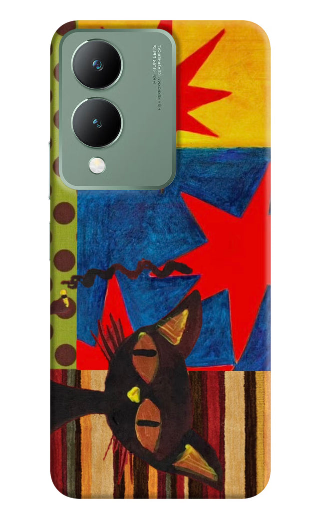 Pop Cat Vivo Y17s Hard Case Back Cover by Casekaro