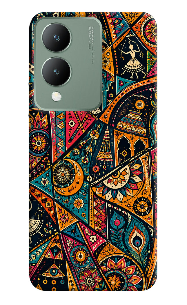 Folk Print Vivo Y17s Hard Case Back Cover by Casekaro