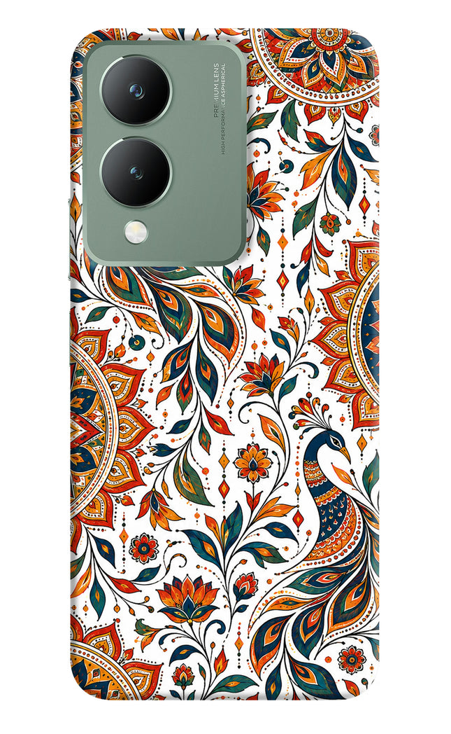 White Mayura Vivo Y17s Hard Case Back Cover by Casekaro