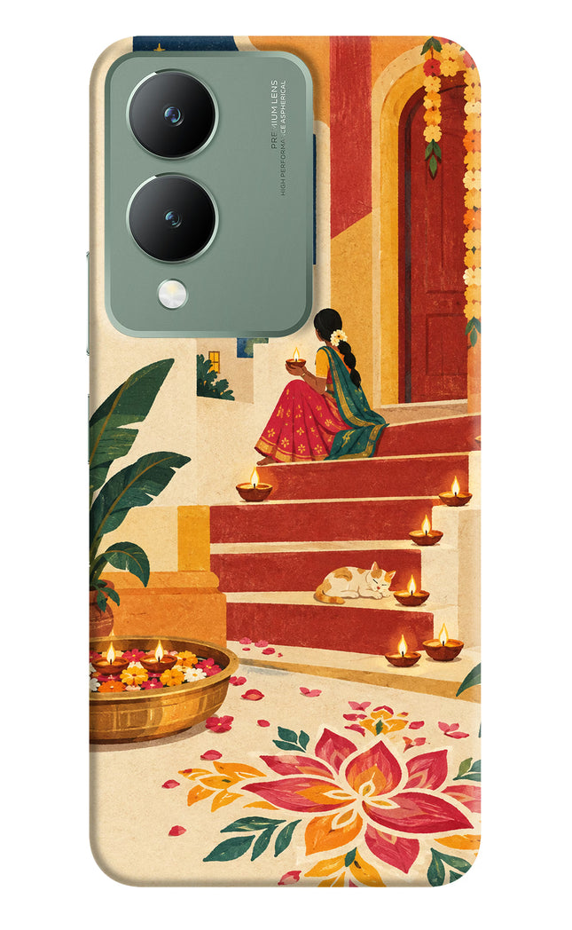 Diwali Rangoli Vivo Y17s Hard Case Back Cover by Casekaro