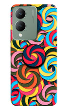 Spiral Pattern Vivo Y17s Pop Case by Casekaro