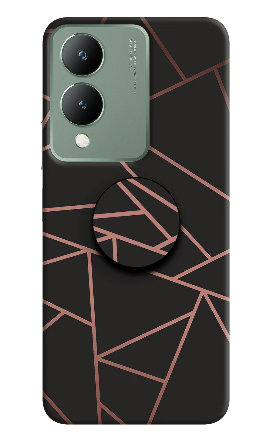 Geometric Pattern Vivo Y17s Pop Case, Hard case