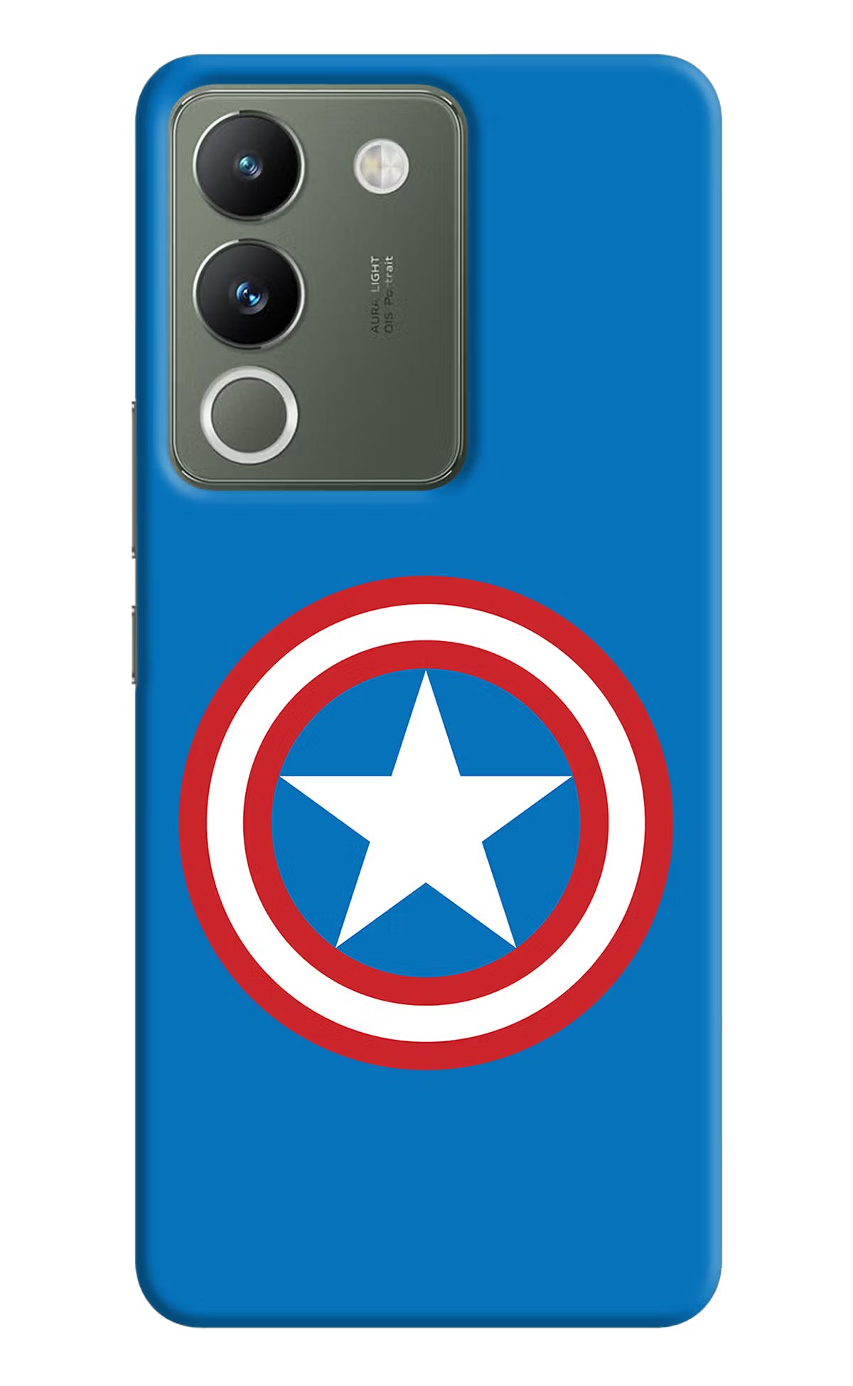 Captain America Logo Vivo Y200 5G Hard Case Back Cover by Casekaro