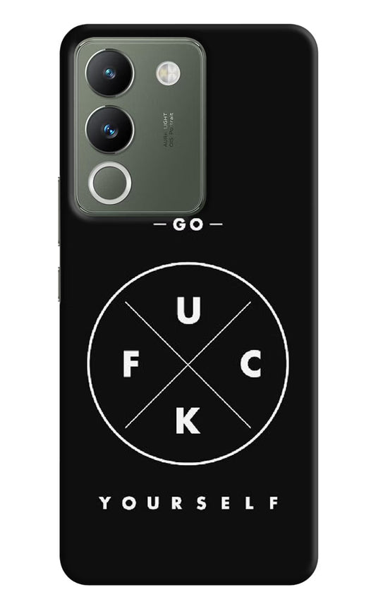 Go Fuck Yourself Vivo Y200 5G Hard Case Back Cover by Casekaro