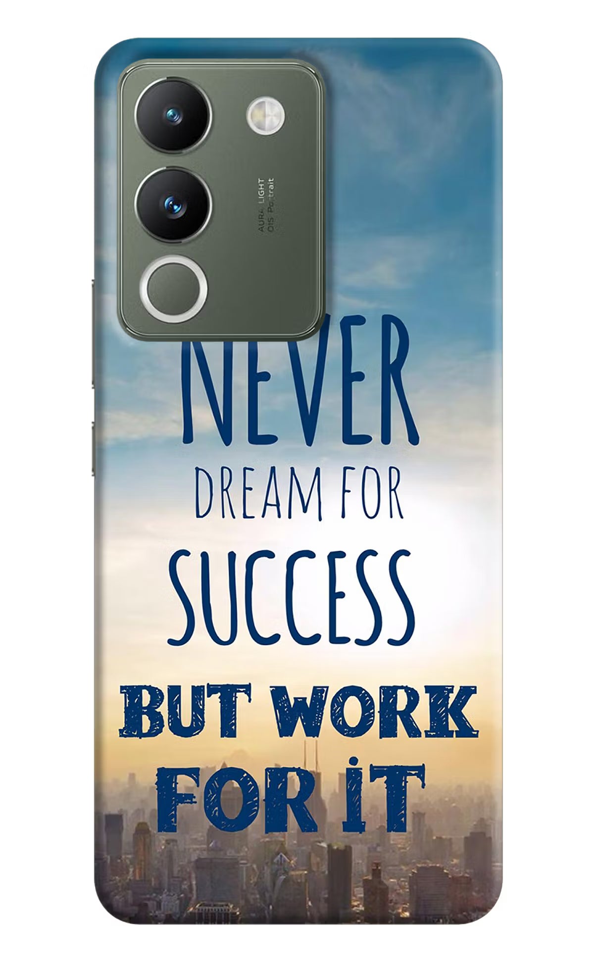 Never Dream For Success But Work For It Vivo Y200 5G Hard Case Back Cover by Casekaro
