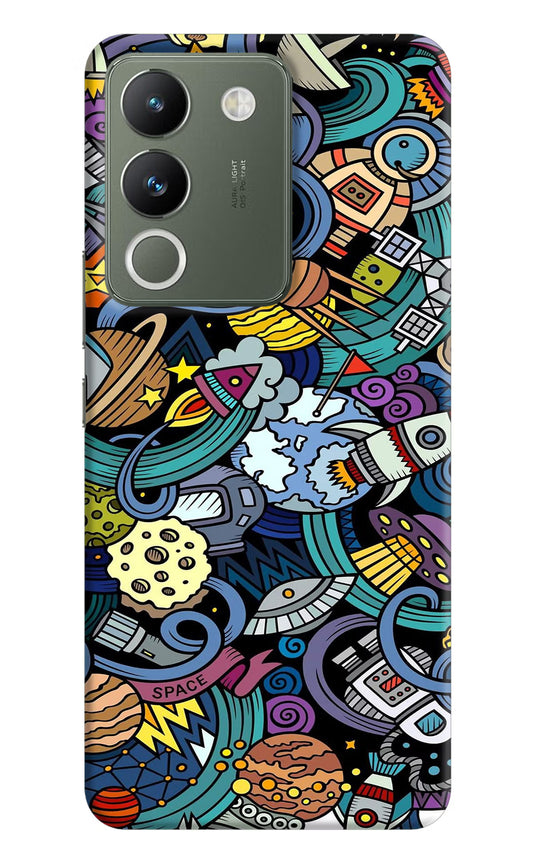 Space Abstract Vivo Y200 5G Hard Case Back Cover by Casekaro