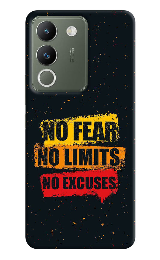 No Fear No Limits No Excuse Vivo Y200 5G Hard Case Back Cover by Casekaro