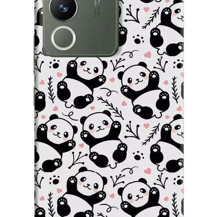 Cute Panda Vivo Y200 5G Hard Case Back Cover by Casekaro