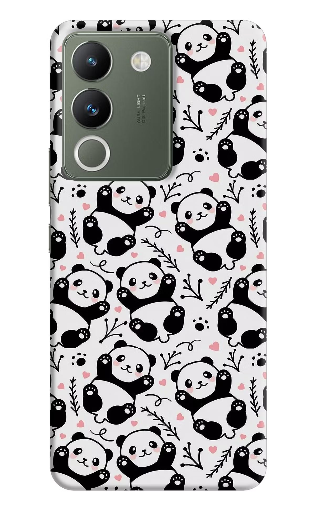 Cute Panda Vivo Y200 5G Hard Case Back Cover by Casekaro