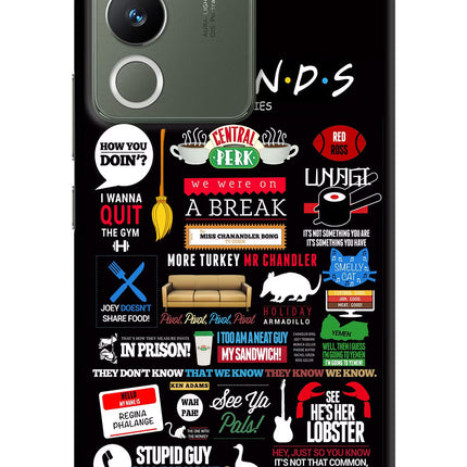 FRIENDS Vivo Y200 5G Hard Case Back Cover by Casekaro