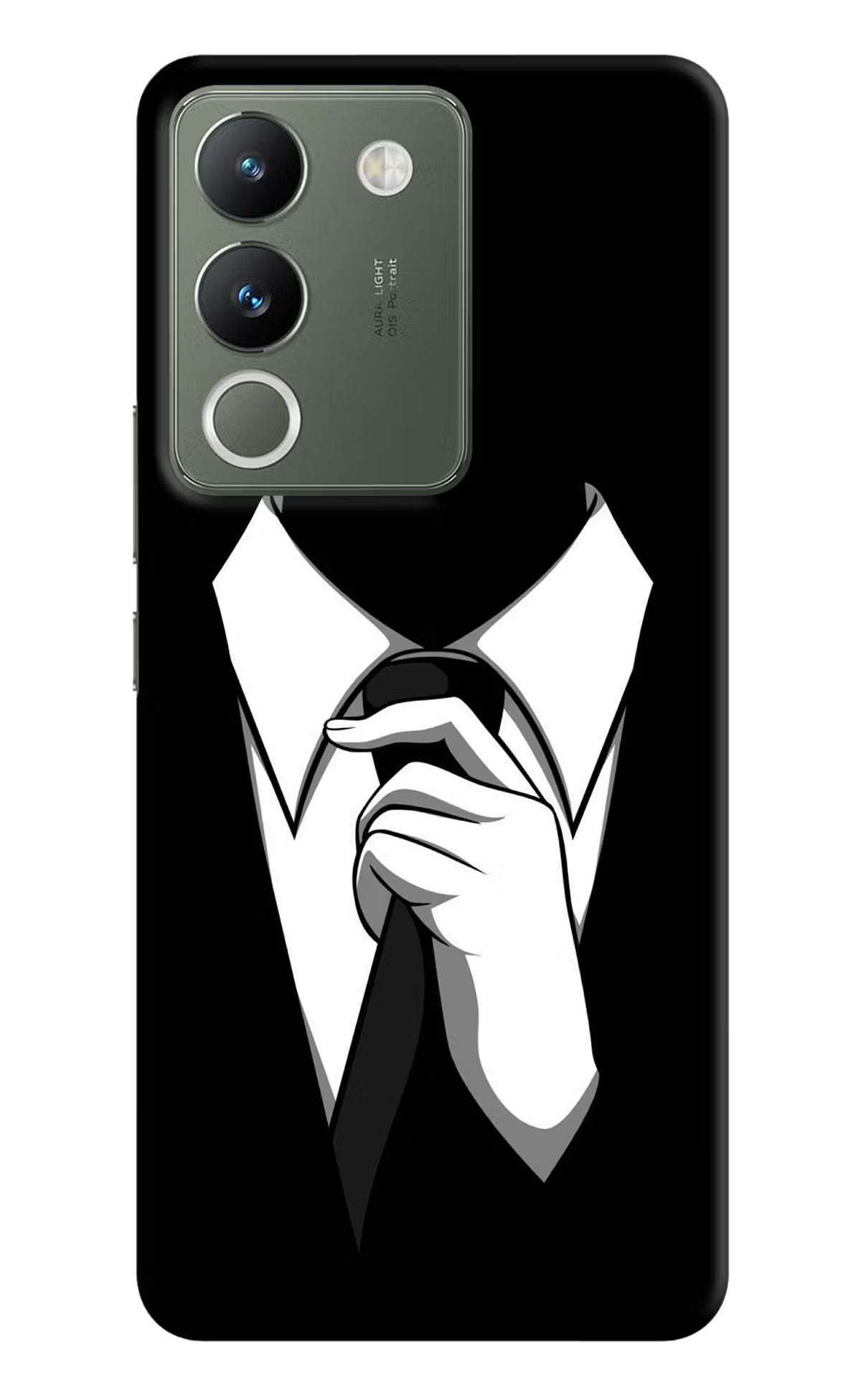 Black Tie Vivo Y200 5G Hard Case Back Cover by Casekaro