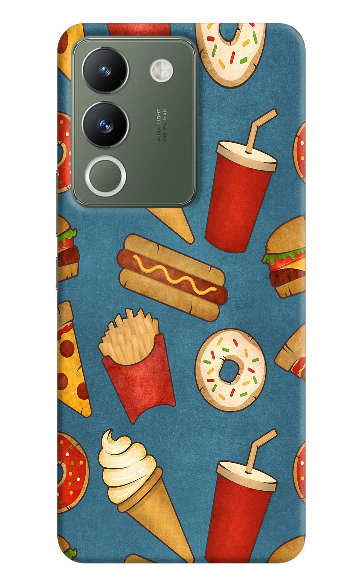 Foodie Vivo Y200 5G Hard Case Back Cover by Casekaro