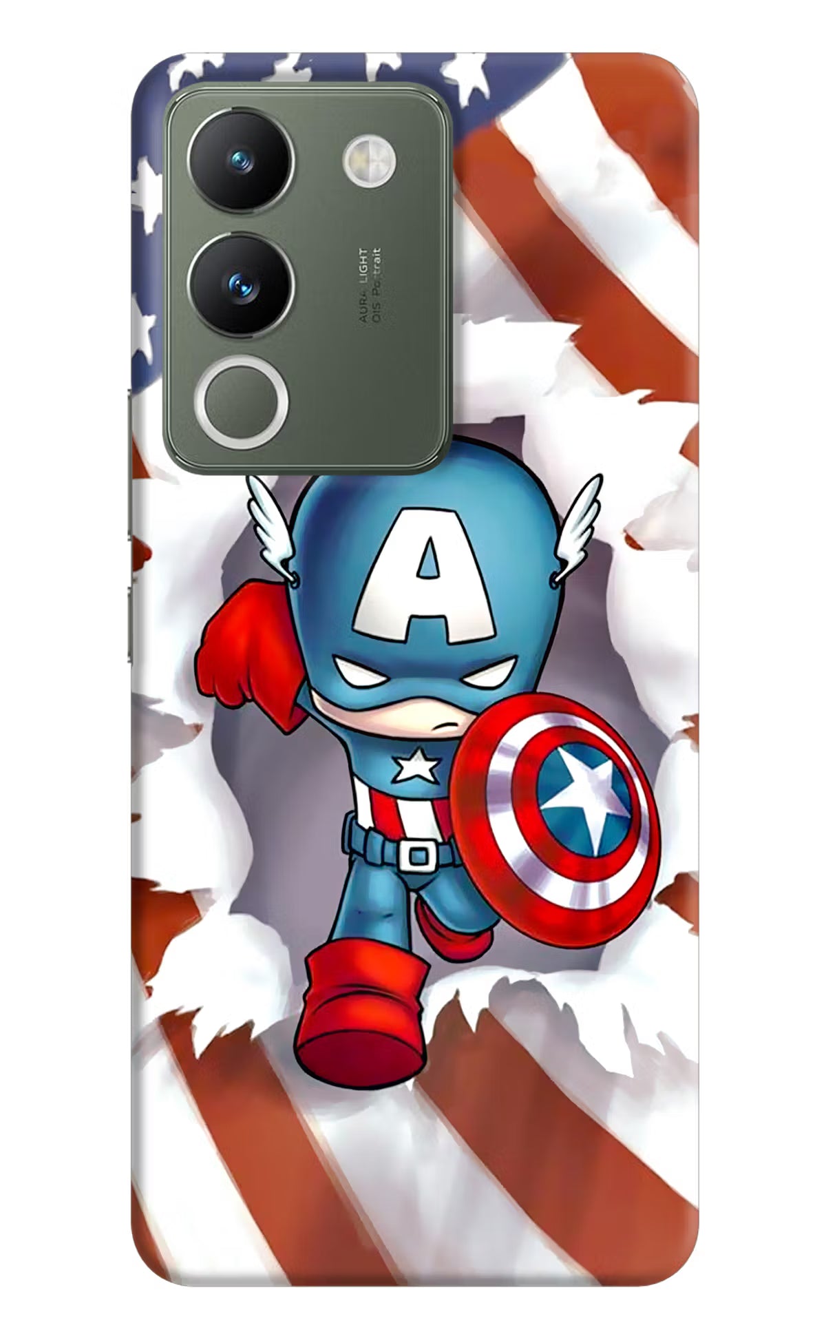 Captain America Vivo Y200 5G Hard Case Back Cover by Casekaro
