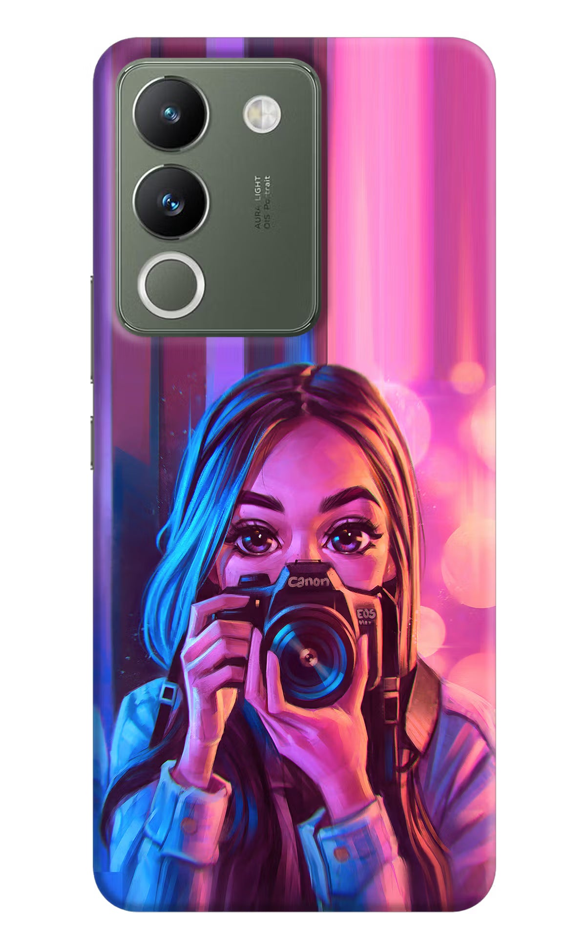 Girl Photographer Vivo Y200 5G Hard Case Back Cover by Casekaro