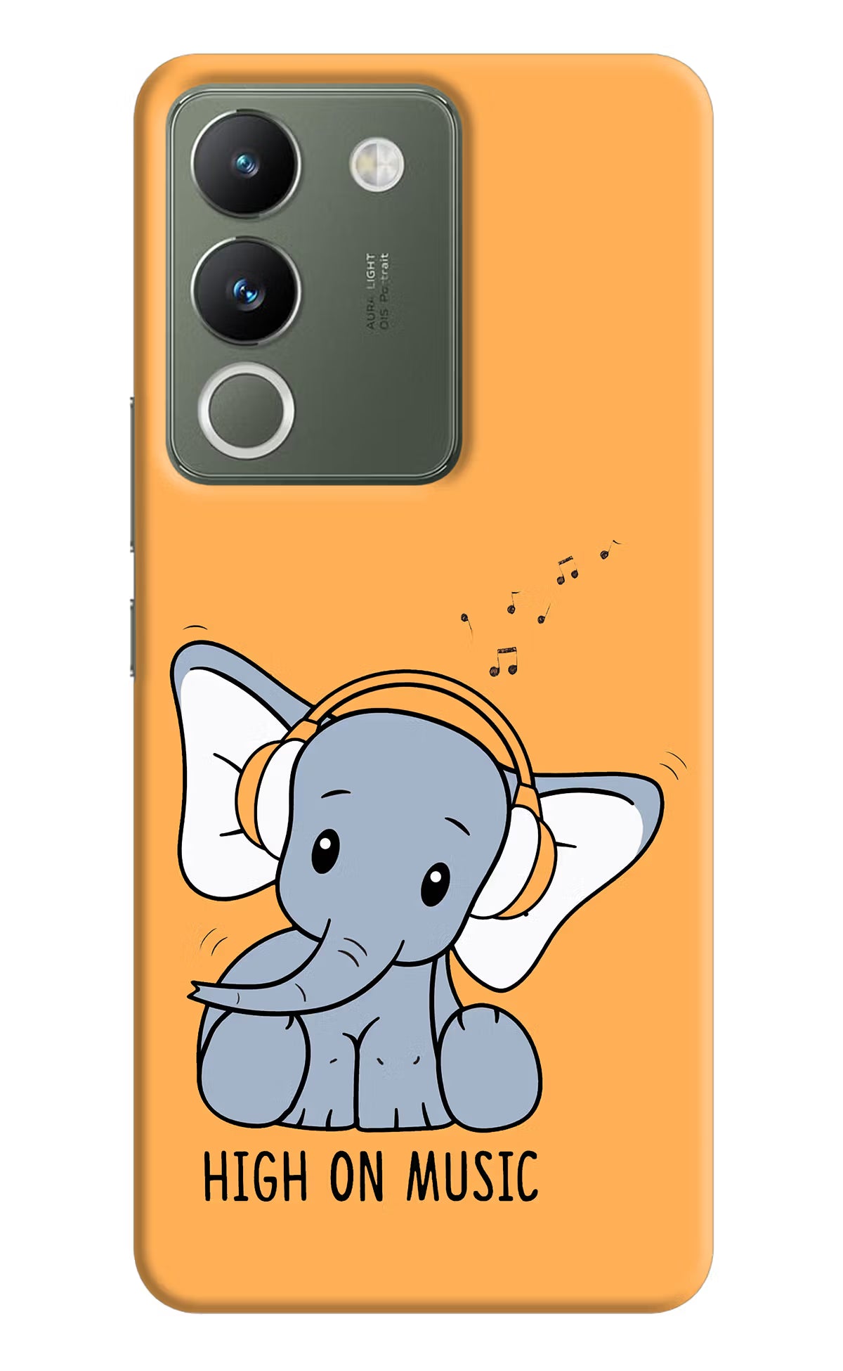 High On Music Vivo Y200 5G Hard Case Back Cover by Casekaro