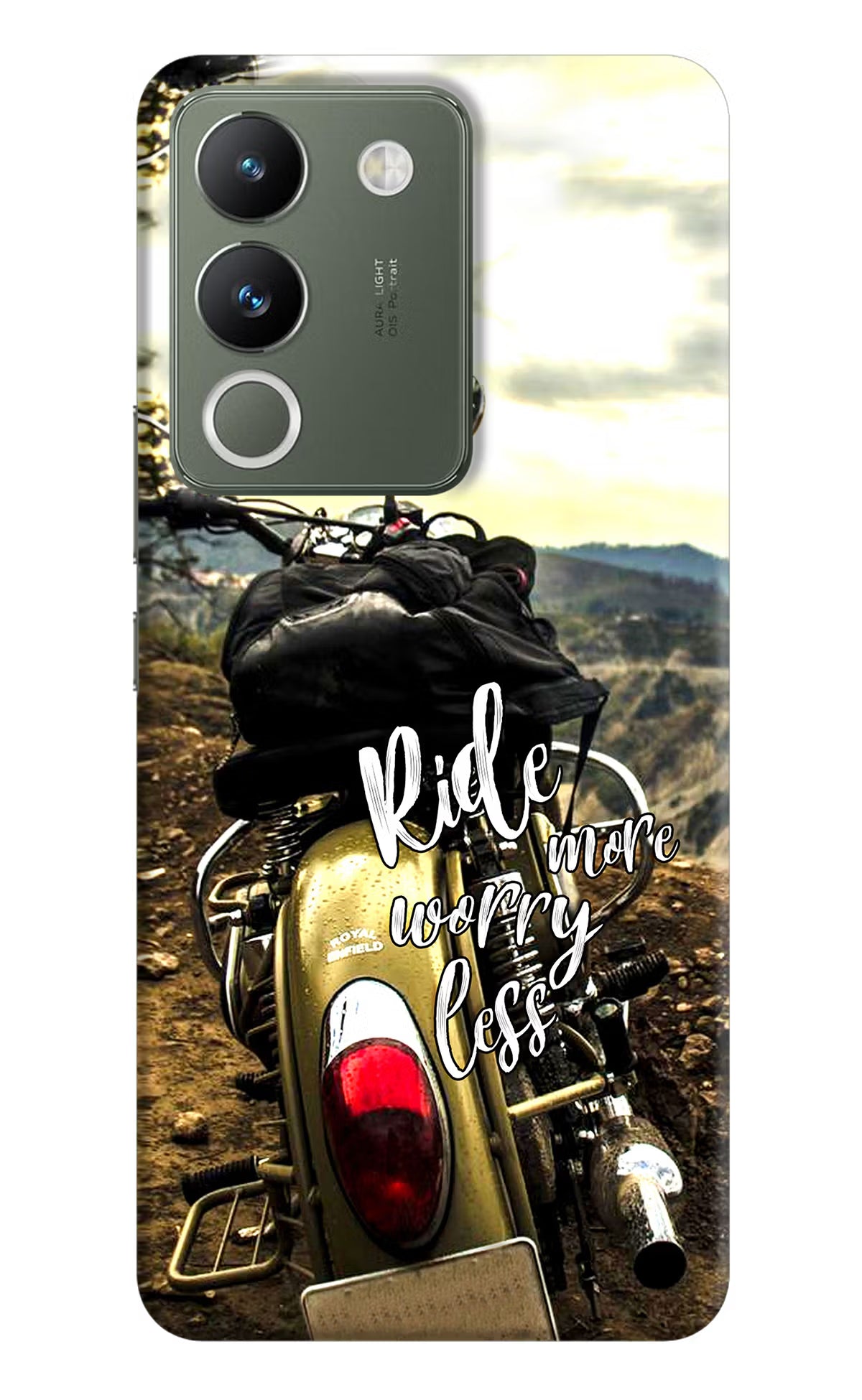 Ride More Worry Less Vivo Y200 5G Hard Case Back Cover by Casekaro