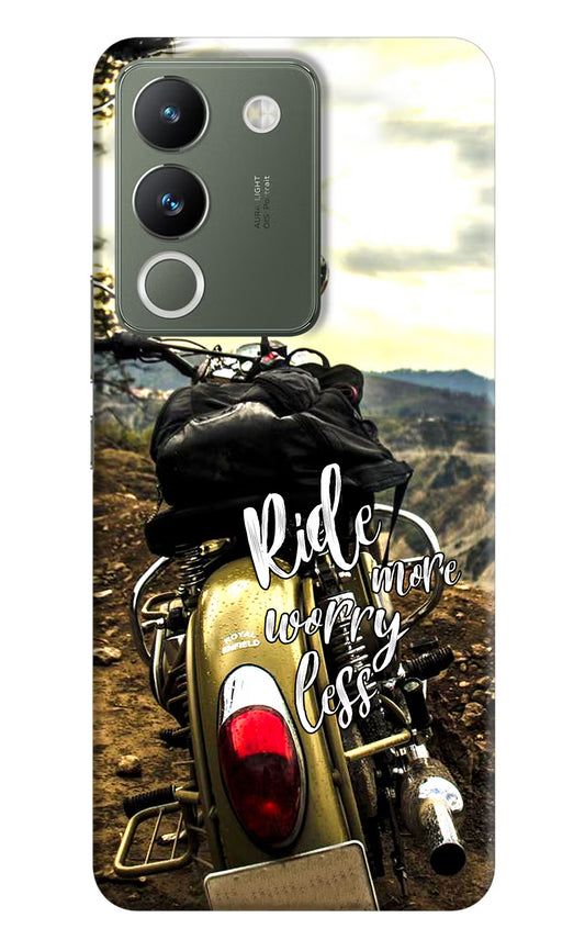 Ride More Worry Less Vivo Y200 5G Hard Case Back Cover by Casekaro