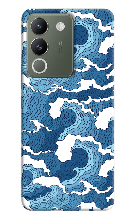 Blue Waves Vivo Y200 5G Hard Case Back Cover by Casekaro