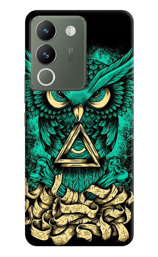 Green Owl Vivo Y200 5G Hard Case Back Cover by Casekaro