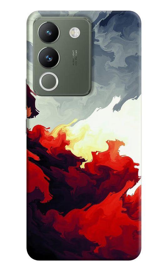 Fire Cloud Vivo Y200 5G Hard Case Back Cover by Casekaro