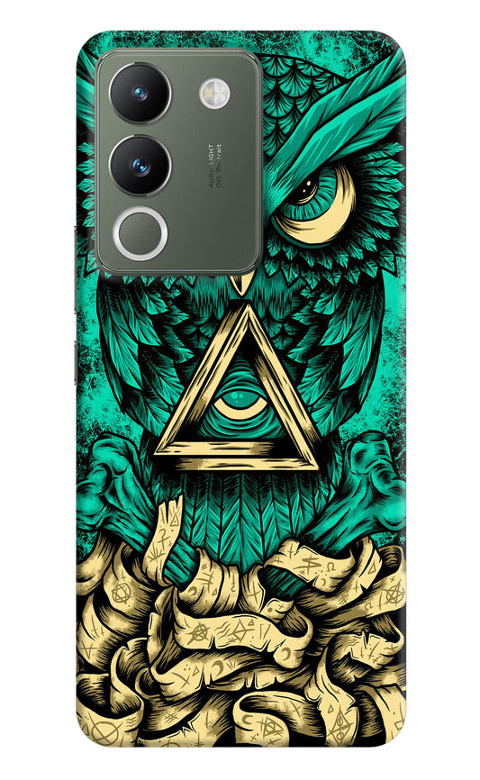 Green Owl Vivo Y200 5G Hard Case Back Cover by Casekaro