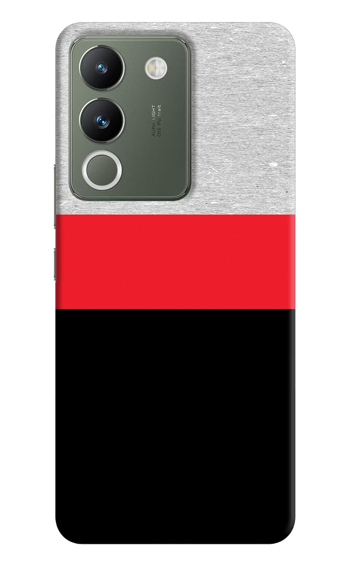 Tri Color Pattern Vivo Y200 5G Hard Case Back Cover by Casekaro