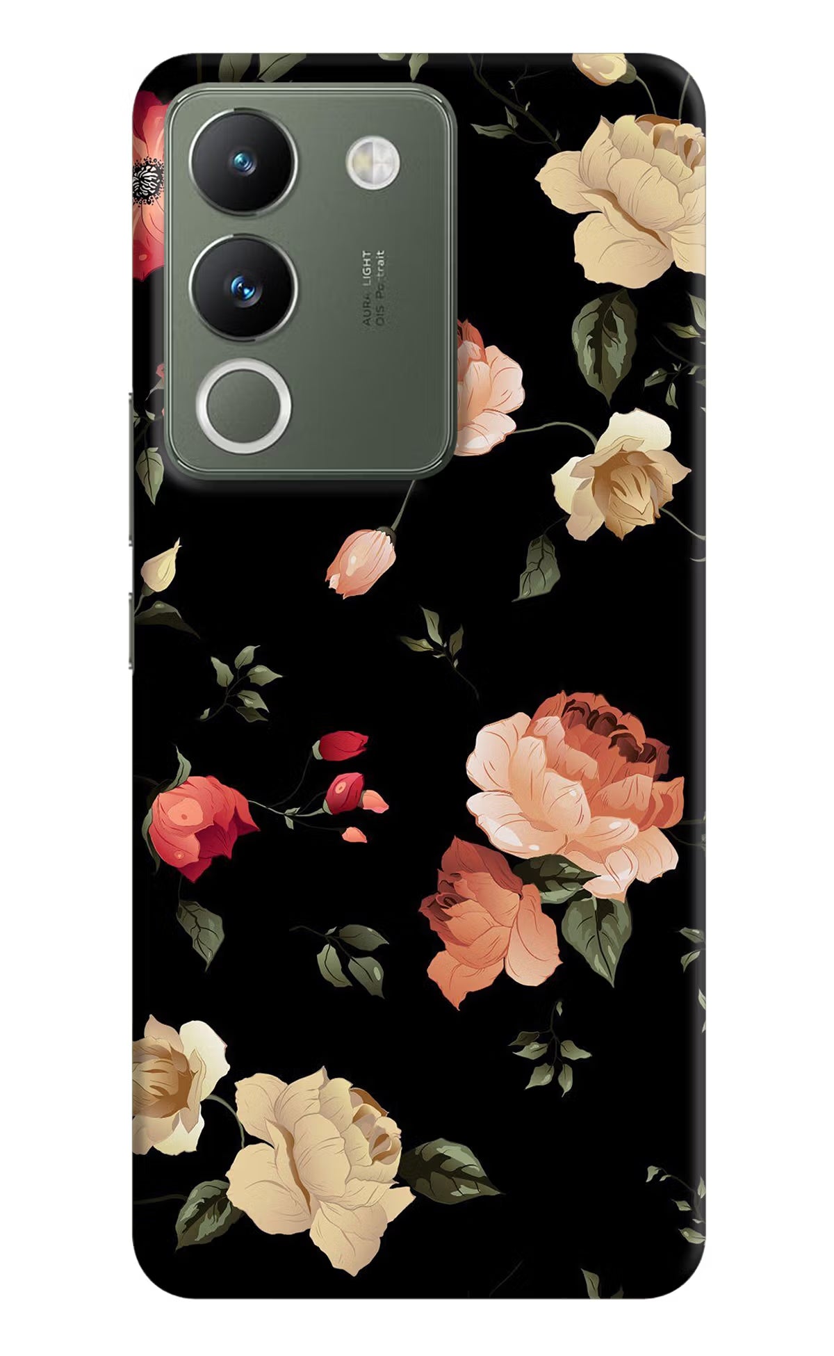 Flowers Vivo Y200 5G Hard Case Back Cover by Casekaro