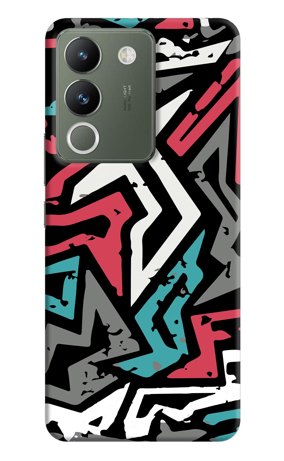 Geometric Graffiti Vivo Y200 5G Hard Case Back Cover by Casekaro
