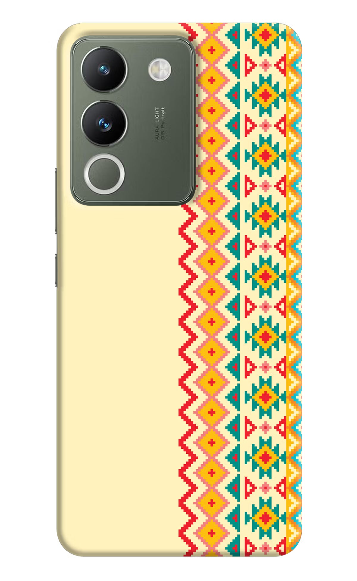 Ethnic Seamless Vivo Y200 5G Hard Case Back Cover by Casekaro